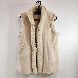 Vintage French Spy Vest Size 10 Cream